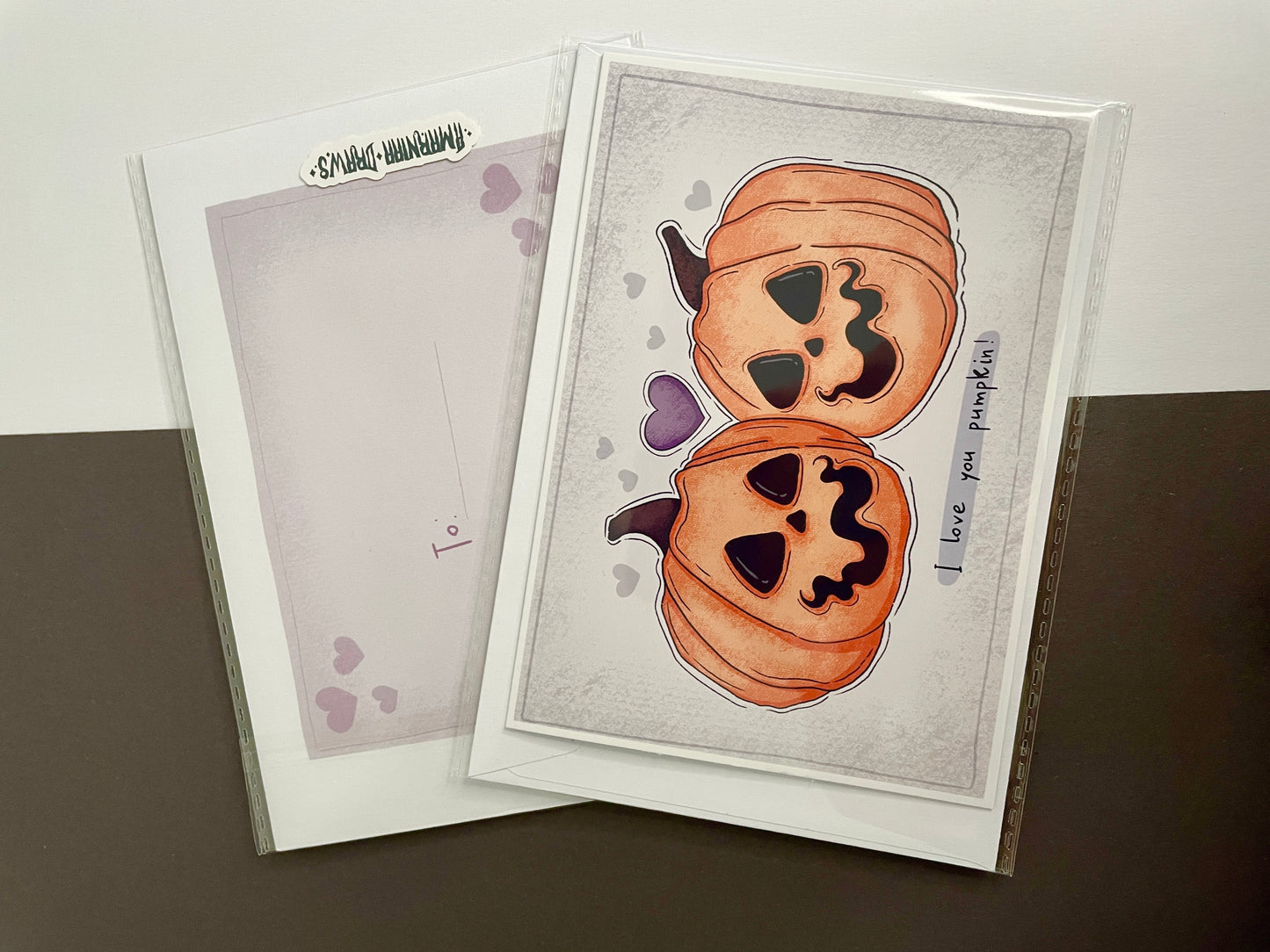 I Love You Pumpkin, Valloween Greeting Card