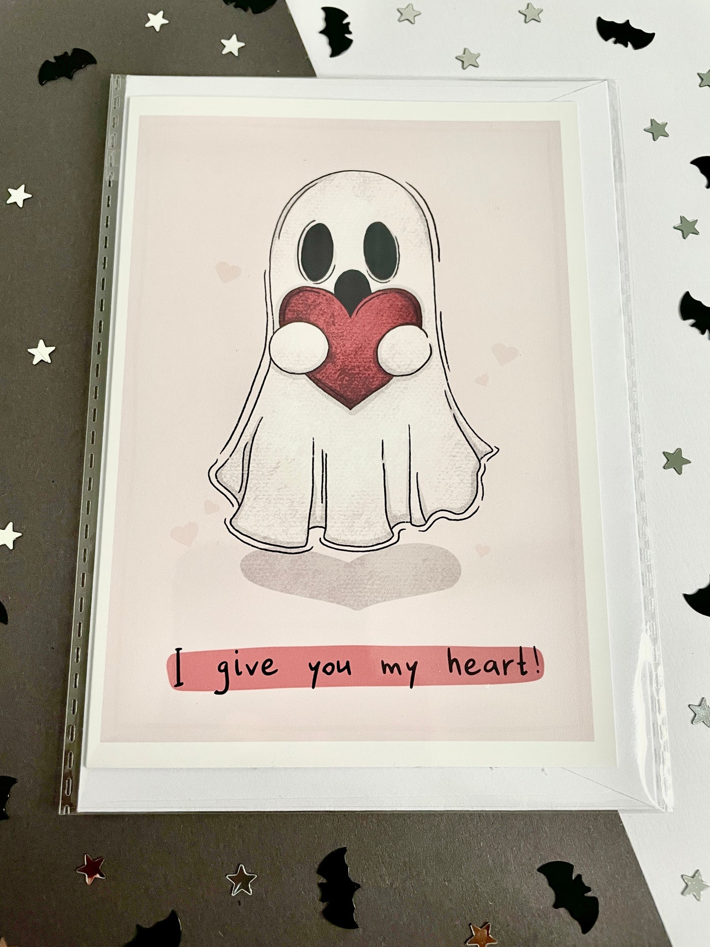 I Give You My Heart, Valloween Greeting Card