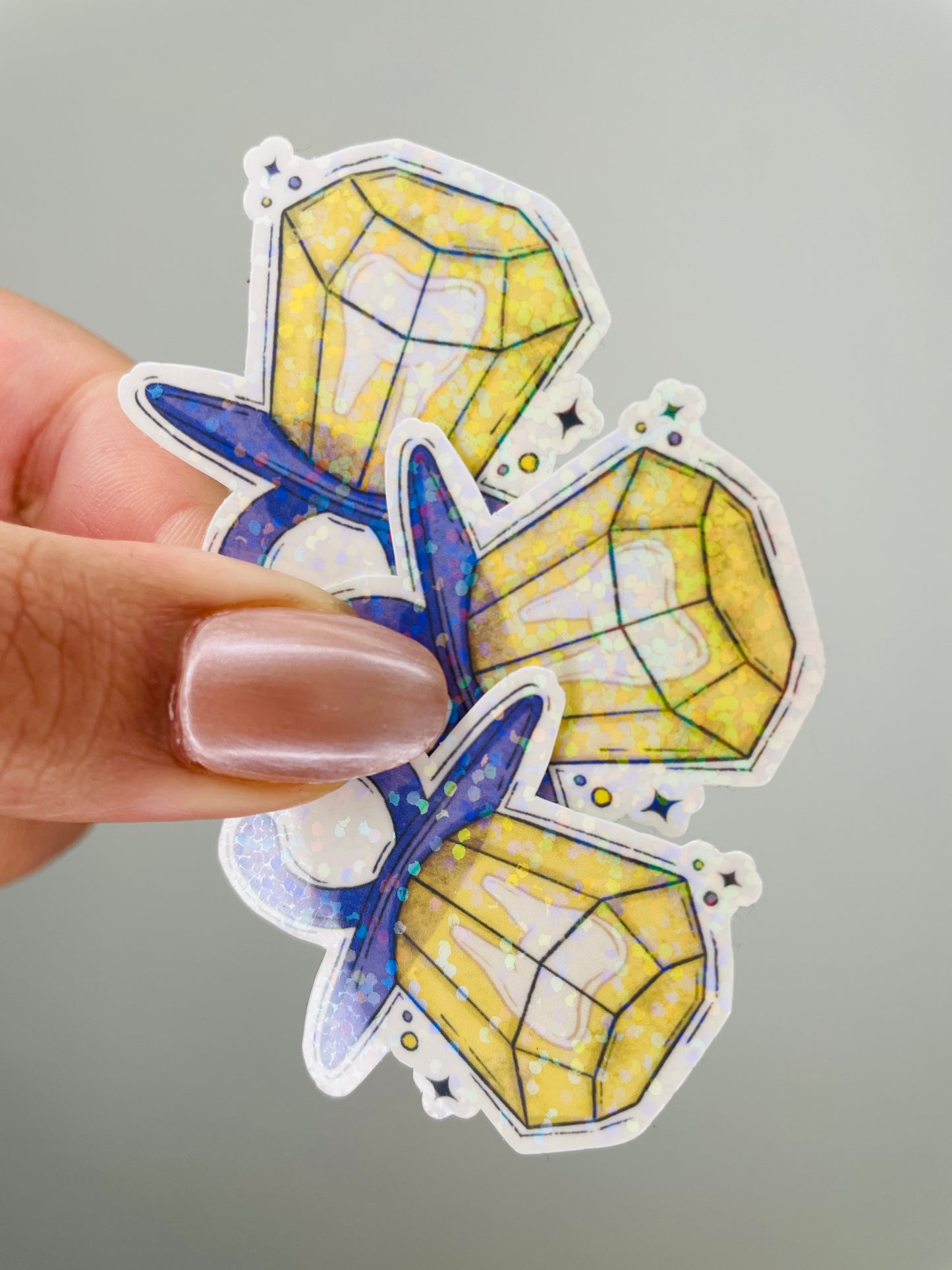 Holographic Ring Pop Stickers