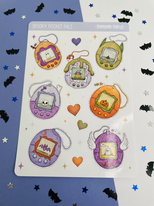 Spooky Pocket Pals - Sticker Sheet