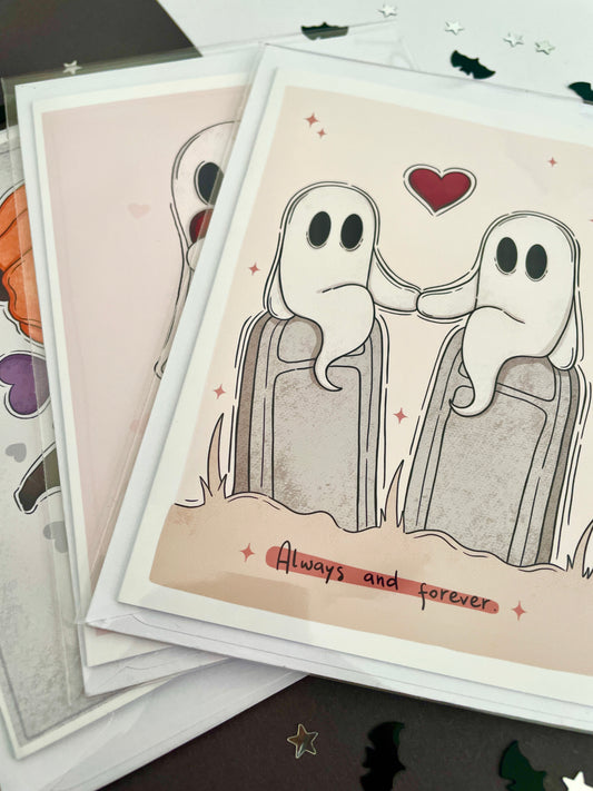 Always and Forever , Valloween Greeting Card
