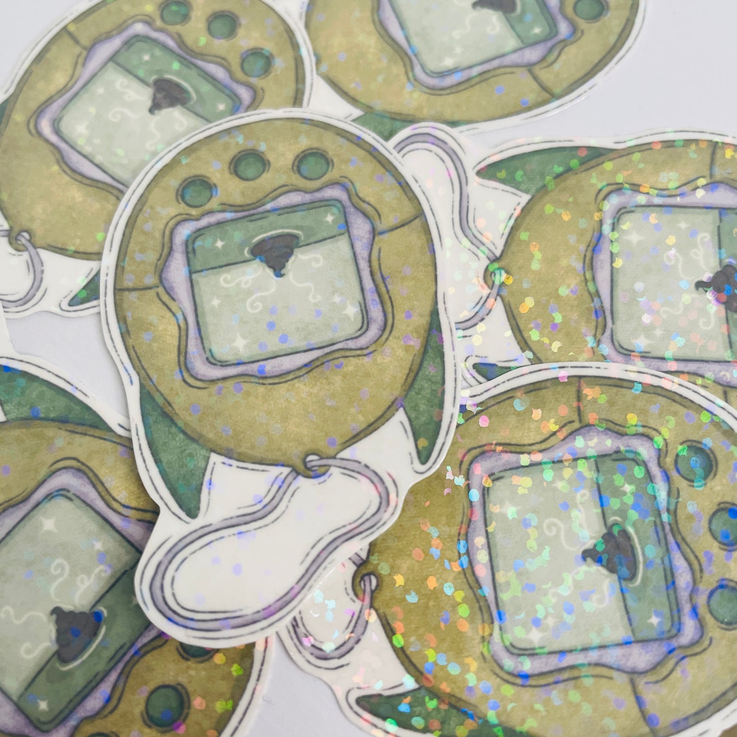 Holographic Pewp Spooky Pocket Pal Sticker