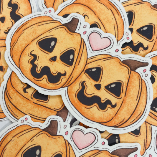 Pumpkins In Love Valloween Sticker