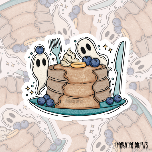 Boo-Berry Pancake Stack Sticker