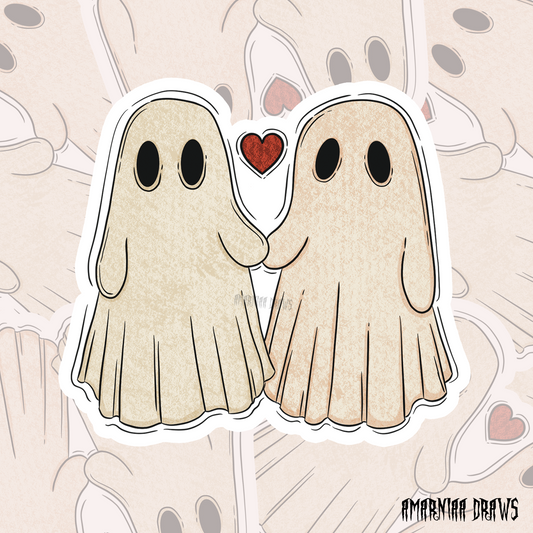 Ghosts in Love Sticker