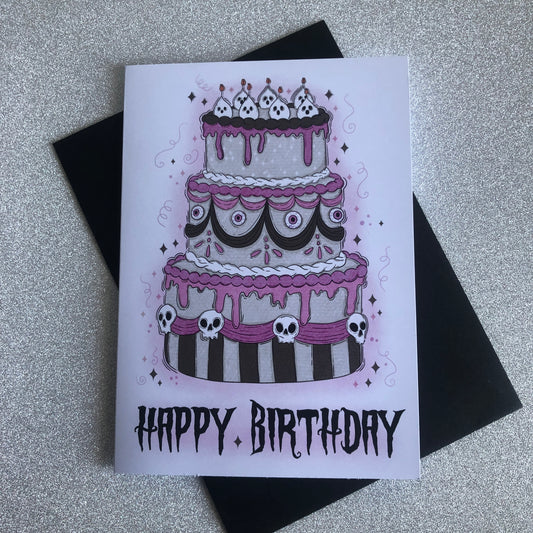 Spooky Cake Birthday Card