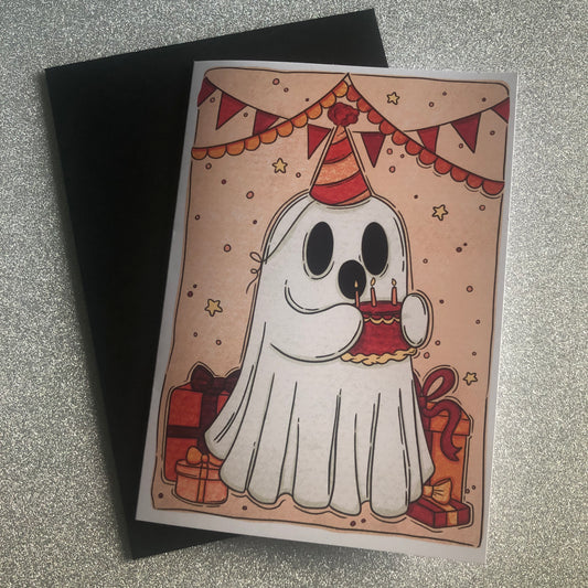 Birthday Party Ghost Greeting Card