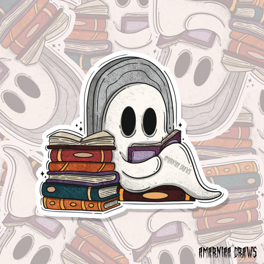 Reading Ghost Sticker